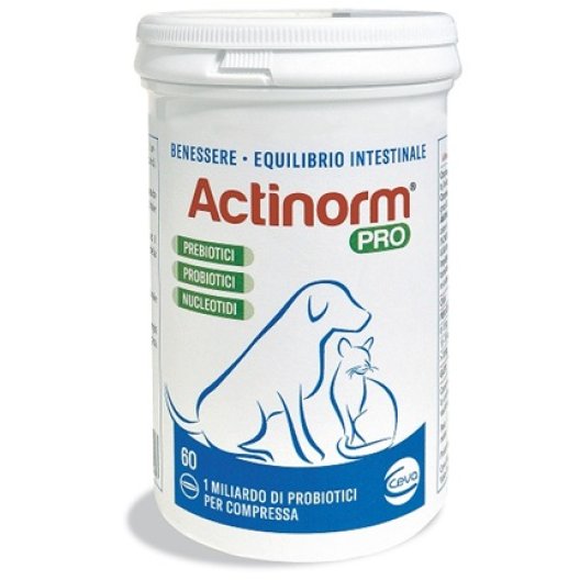 Actinorm Pro - 60 compresse per il benessere intestinale di cani e gatti