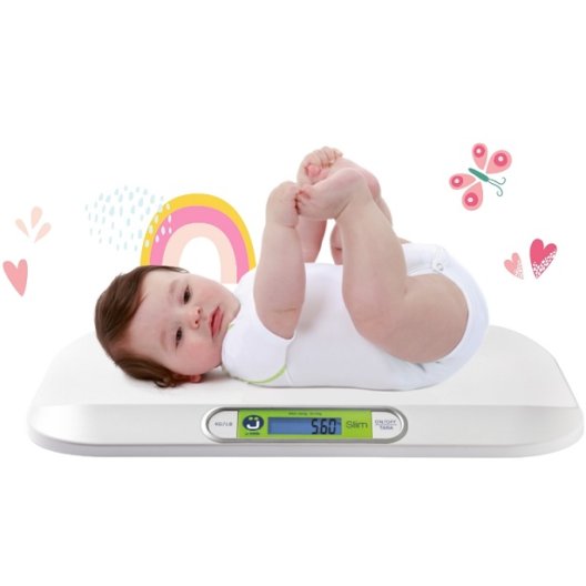 Bilancia digitale per neonati J Bimbi Slim - Alta precisione, ultrasottile e leggera - fino a 20 kg Bilancia digitale per neonati J Bimbi Slim - Alta precisione, ultrasottile e leggera - fino a 20 kg