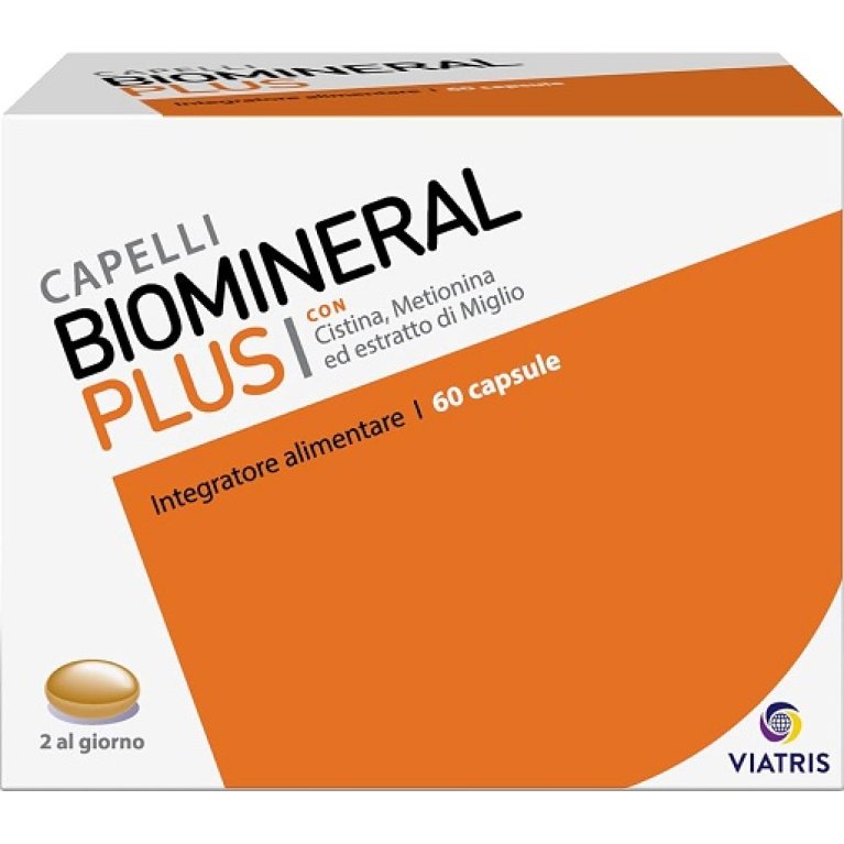Biomineral Plus capelli - 60 capsule - integratore contro la caduta dei capelli