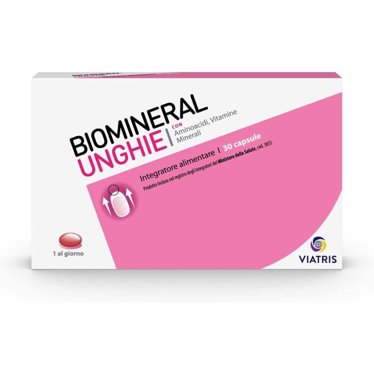 Biomineral Unghie - 30 capsule - integratore per rinforzare le unghie Biomineral Unghie - 30 capsule - integratore per rinforzare le unghie