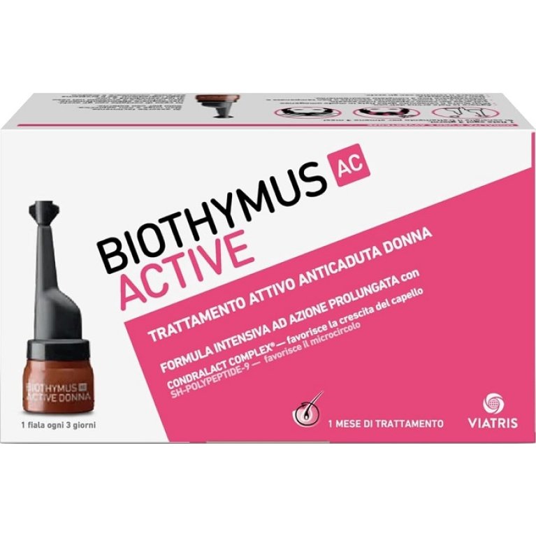 Biothymus AC Active Donna - fiale anticaduta per capelli - 10 fiale Biothymus AC Active Donna - fiale anticaduta per capelli - 10 fiale