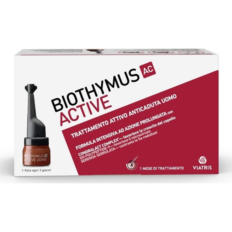 Biothymus AC Active Uomo - Fiale anticaduta per capelli - 10 fiale