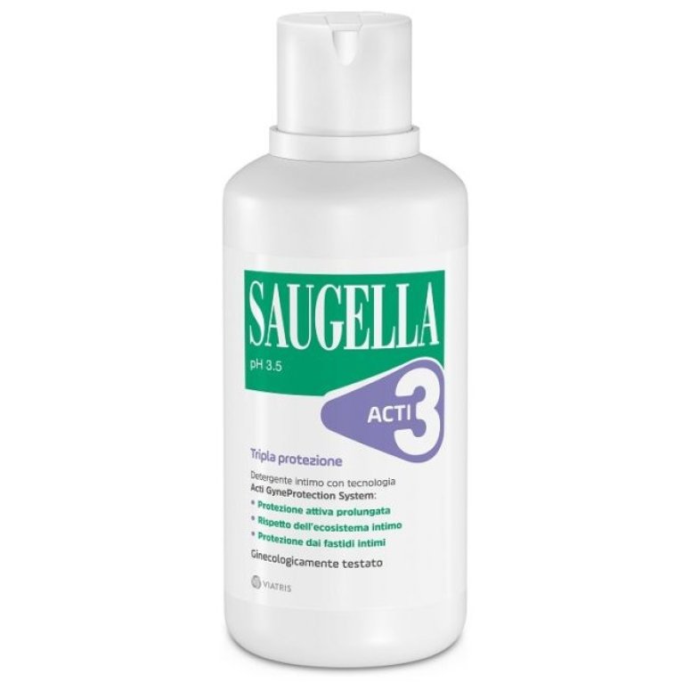 Saugella Acti3 - 500 ml - detergente intimo pH 3.5