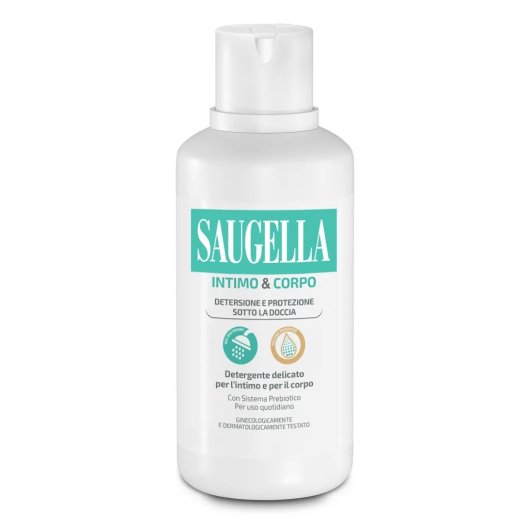 Saugella Intimo & Corpo Detergente Delicato 500ml | Prebiotici e Salvia