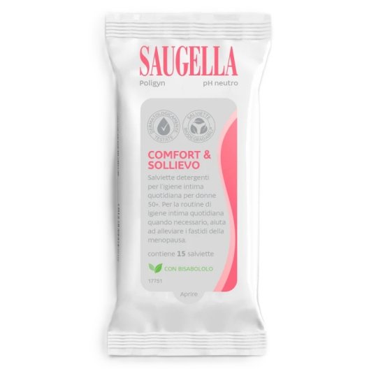 Saugella Poligyn 15 salviettine intime detergenti