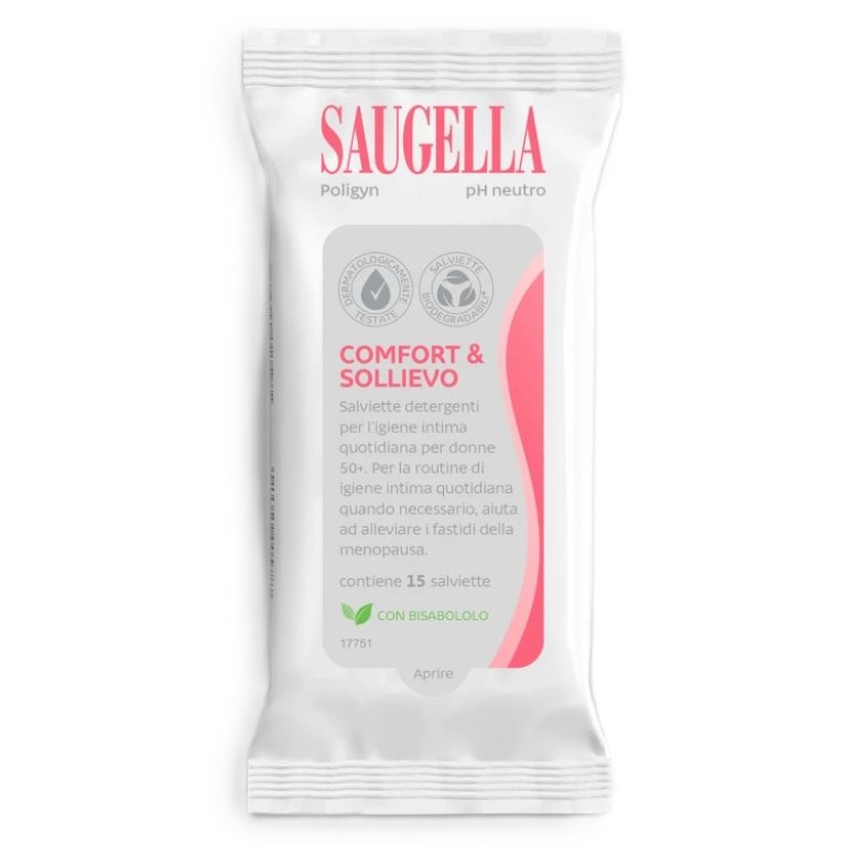 Saugella Poligyn 15 salviettine intime detergenti
