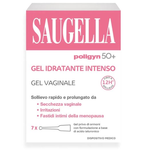 Saugella Poligyn 50+ Gel Idratante Vaginale 7 Applicatori Monouso