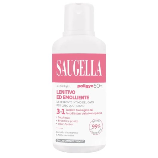 Saugella Rosa Poligyn 50+ Detergente Intimo Menopausa 500ml 