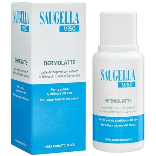 Saugella Viso Dermolatte - 200 ml latte detergente struccante