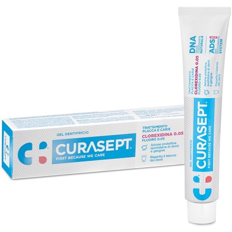 Curasept ADS-DNA dentifricio gel trattamento placca e carie - clorexidina 0.05 - 75 ml Curasept ADS-DNA dentifricio gel trattamento placca e carie - clorexidina 0.05 - 75 ml