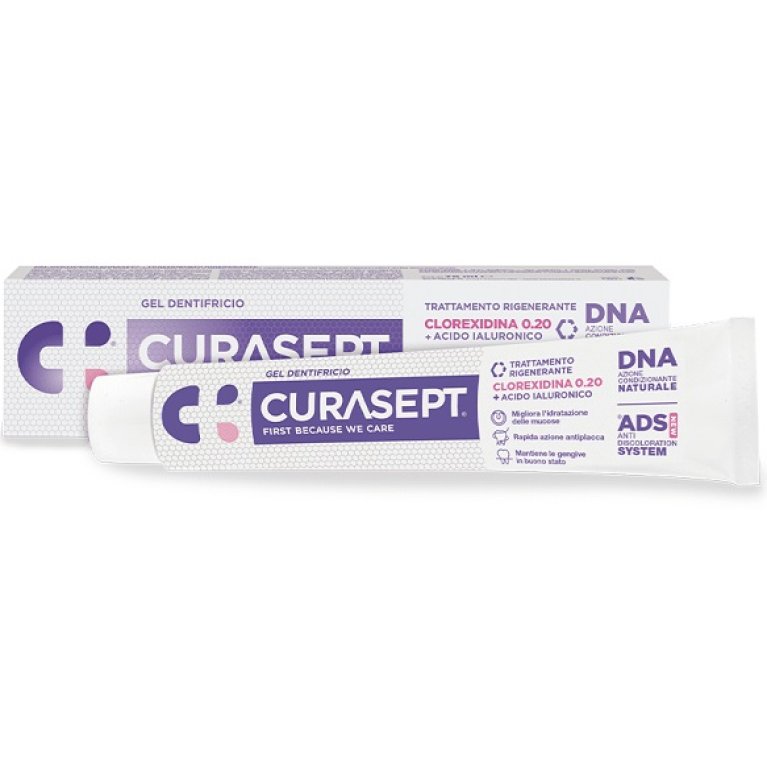 Curasept ADS-DNA dentifricio gel trattamento rigenerante - clorexidina 0.20 - 75 ml