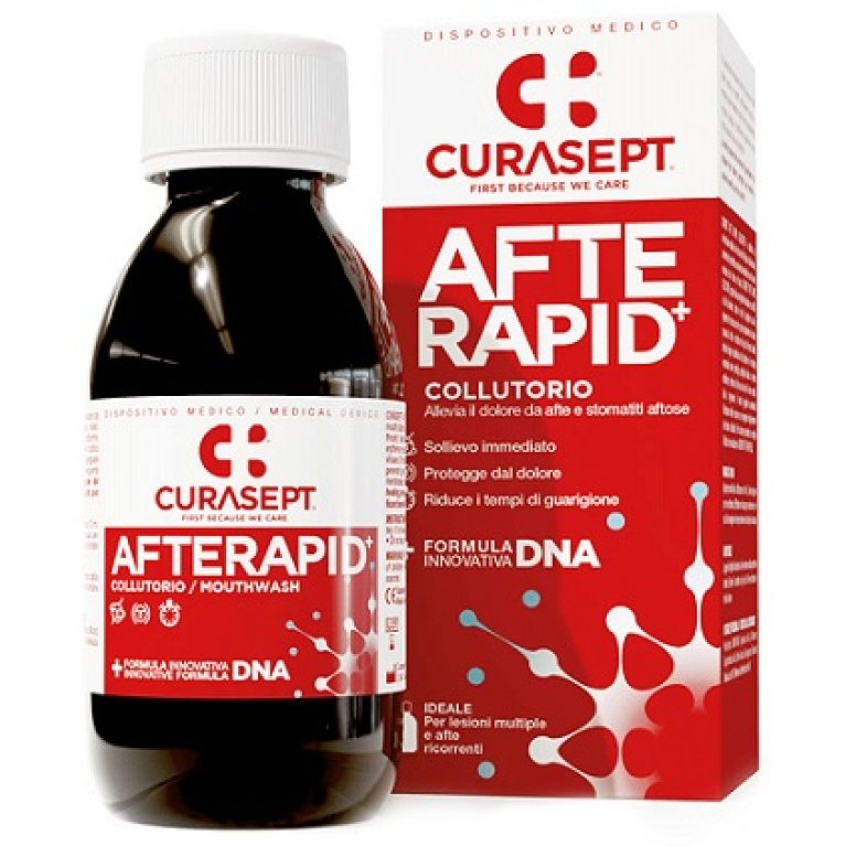 Curasept Afte Rapid Collutorio - per afte e stomatiti - 125 ml
