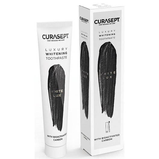 Curasept Luxury White Lux - dentifricio sbiancante con carbone bioattivo - 75 ml Curasept Luxury White Lux - dentifricio sbiancante con carbone bioattivo - 75 ml