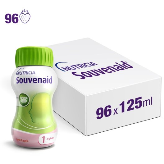 Souvenaid Fragola - 96 bottiglie da 125 ml - Terapia Prolungata Souvenaid Fragola - 96 bottiglie da 125 ml - Terapia Prolungata
