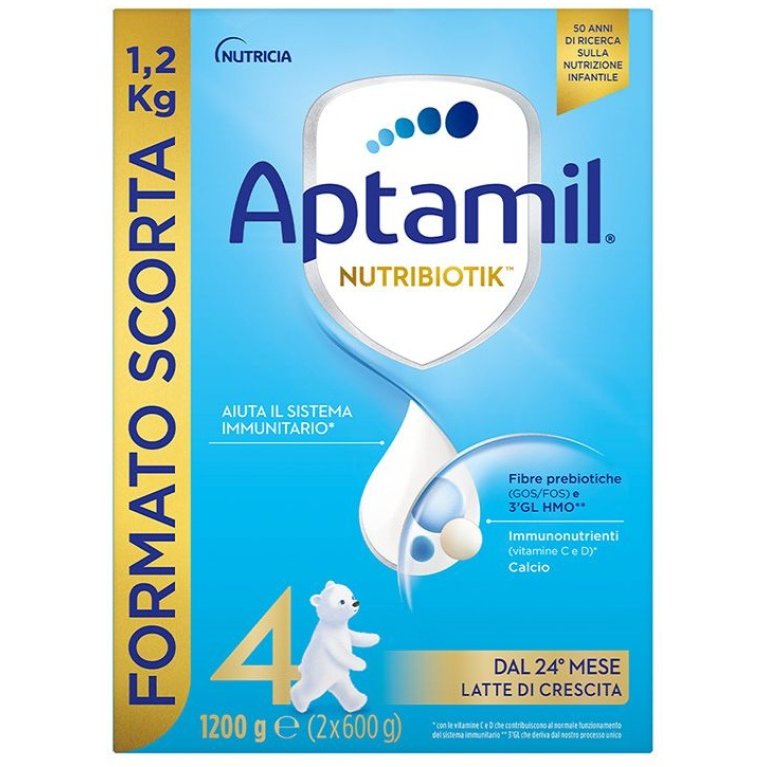 Aptamil 4 Nutribiotik 1200 grammi - Latte in polvere per bambini dai 2 ai 3 anni Aptamil 4 Nutribiotik 1200 grammi - Latte in polvere per bambini dai 2 ai 3 anni