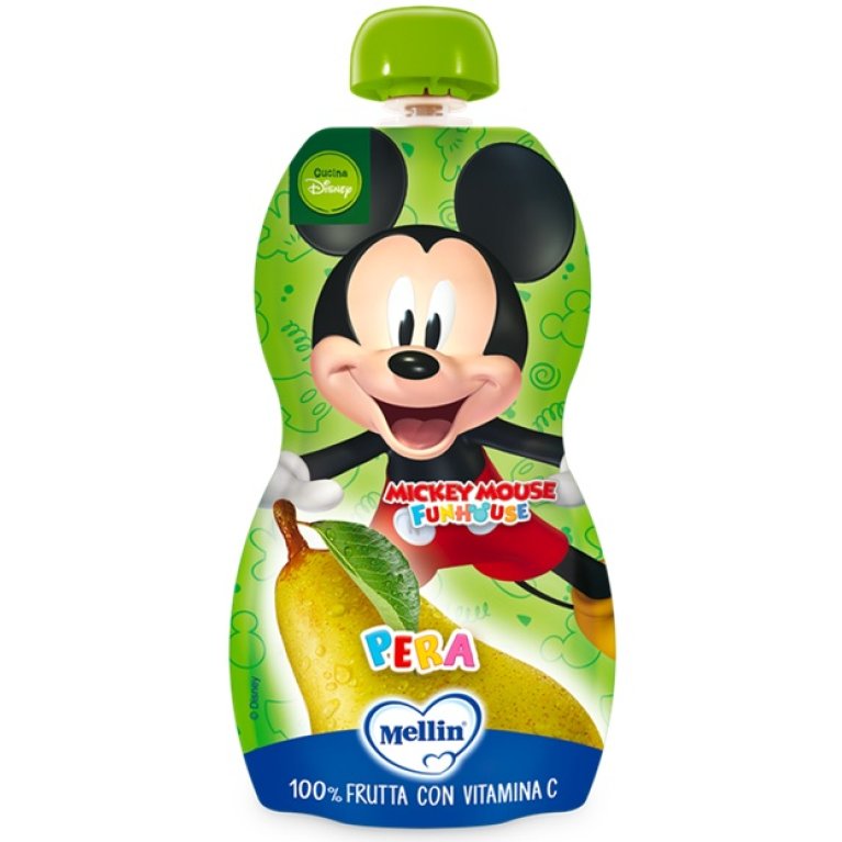 Mellin Frutta Disney - Pouch Topolino 100% pera e vitamina C - 110 g Mellin Frutta Disney - Pouch Topolino 100% pera e vitamina C - 110 g