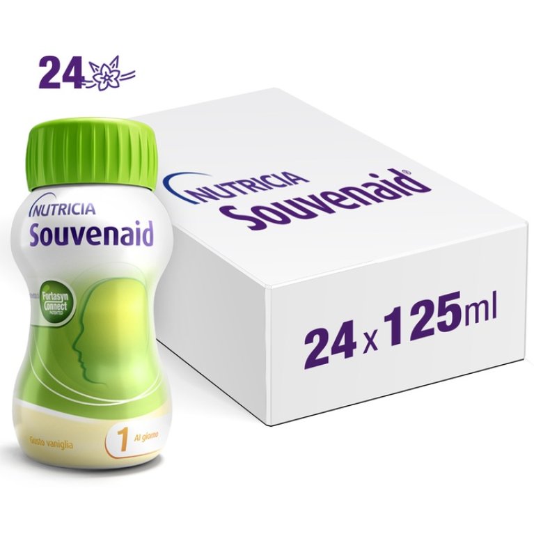 Souvenaid Vaniglia - 24 bottiglie da 125 ml - Maxi Formato