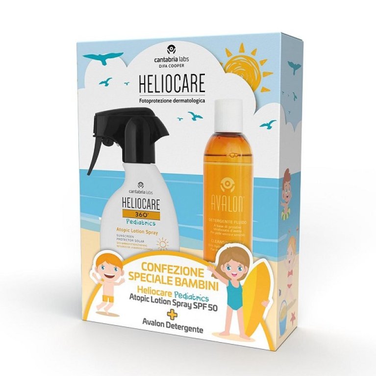 Heliocare 360° spray Pediatrico SPF50+ e Avalon detergente in Omaggio - 250ml + 250ml