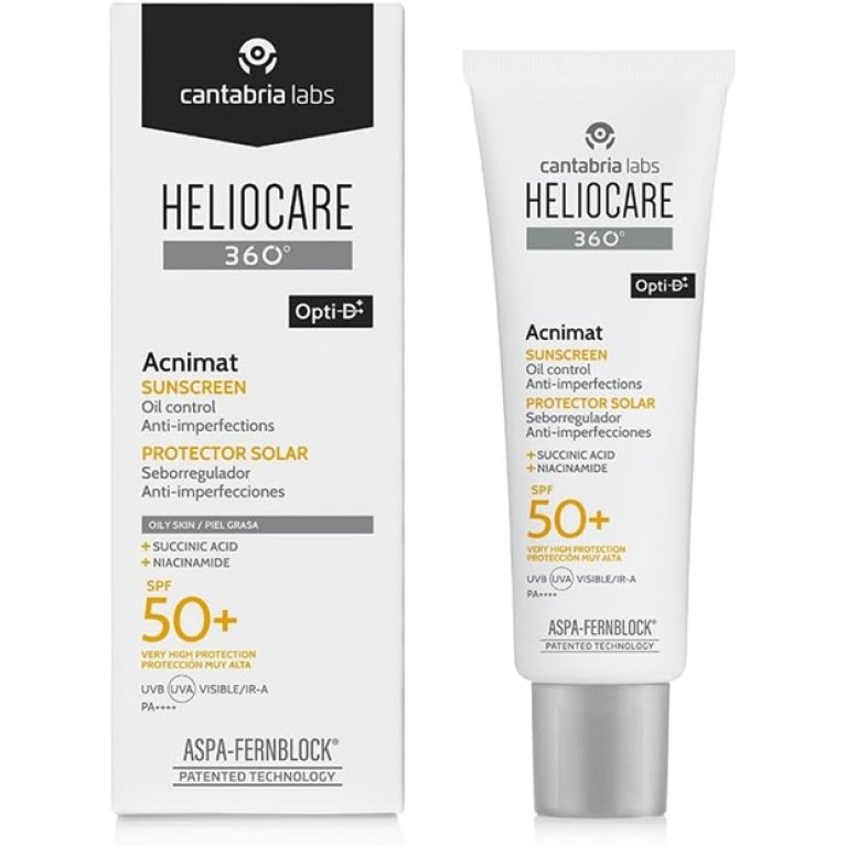 Heliocare 360° Acnimat SPF50+ - Protezione viso pelle acneica 50ml