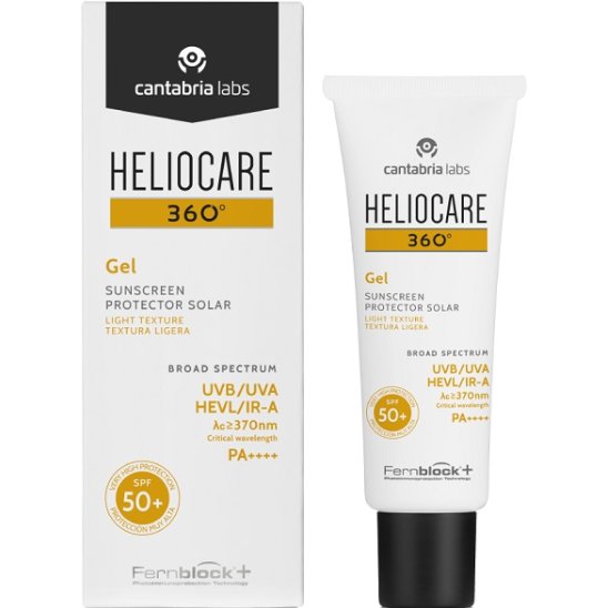 Heliocare 360° gel viso texture leggera SPF 50+ protezione alta - 50 ml