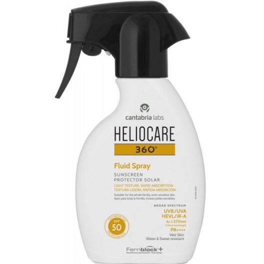 Heliocare 360° Fluid Spray SPF 50+ latte fluido spray protezione alta - 250 ml