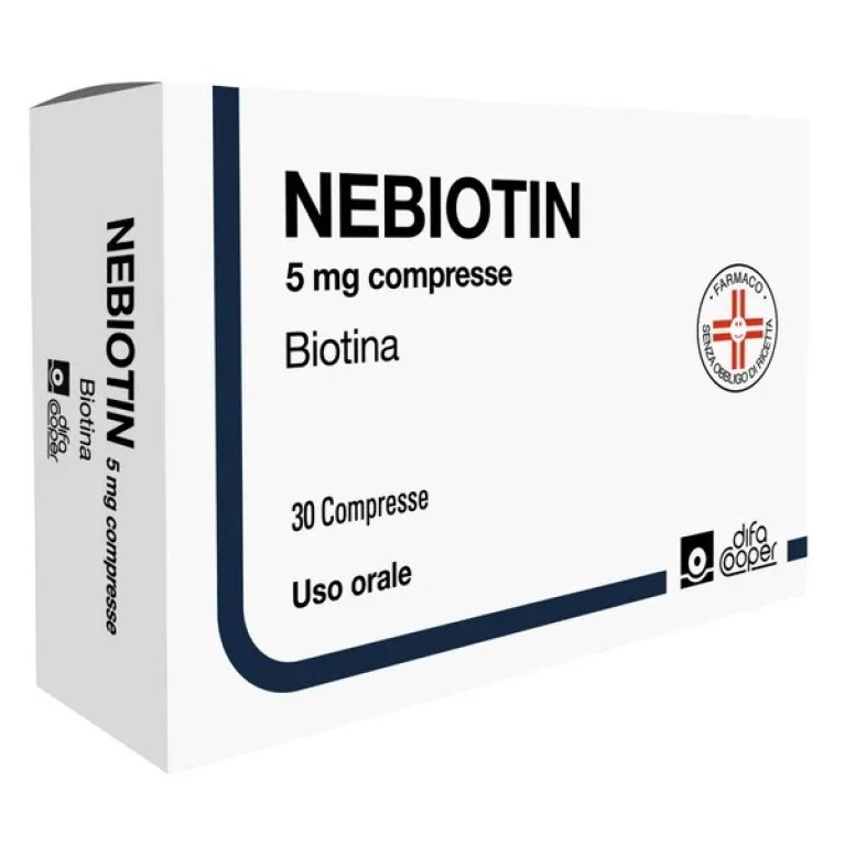 Nebiotin 5 mg Biotina - 30 compresse Nebiotin 5 mg Biotina - 30 compresse