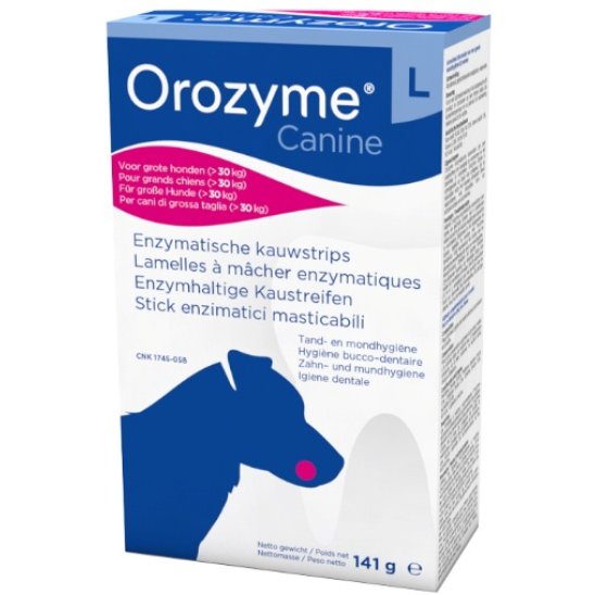 Orozyme Canine L - Stick enzimatici Masticabili per cani oltre 30 Kg