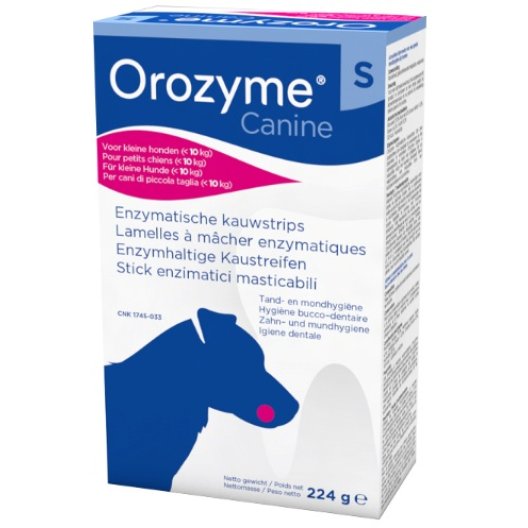 Orozyme Canine S - Stick enzimatici Masticabili per cani sotto 10 Kg