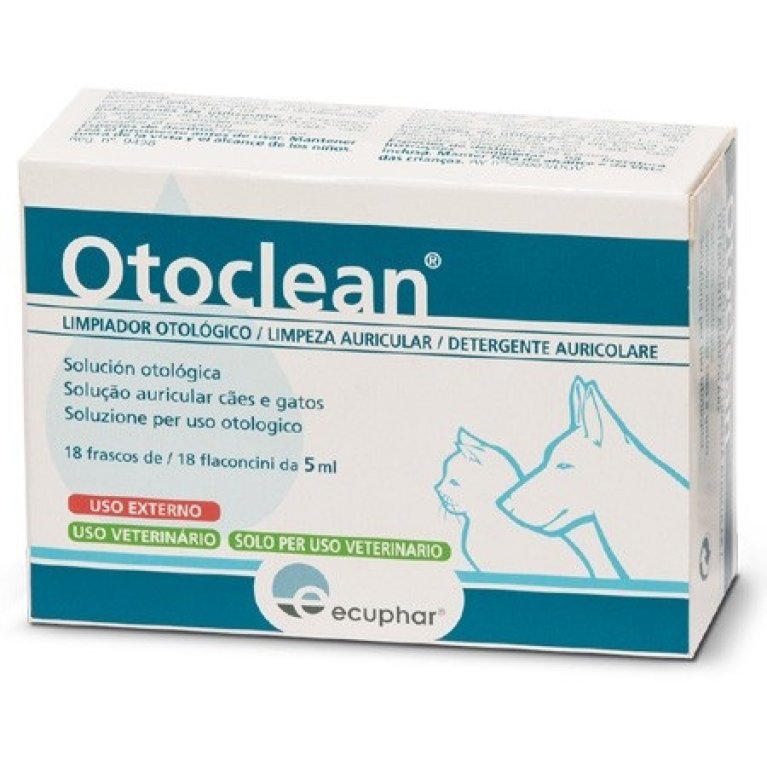 Otoclean - 18 x 5 ml - detergente auricolare in monodose cani-gatti