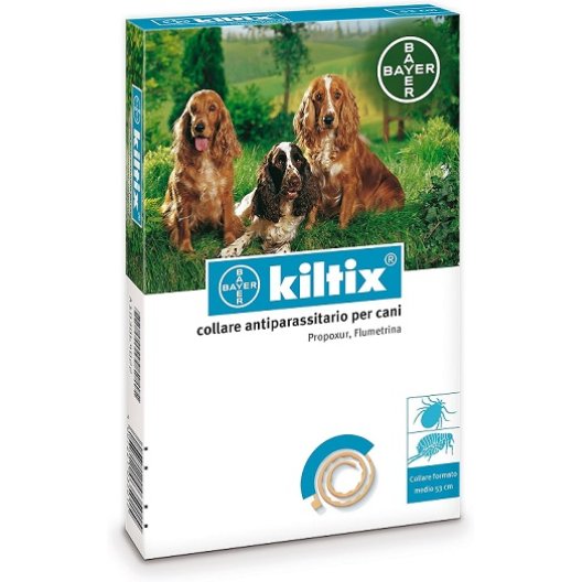 Kiltix - collare antiparassitario per cani medi - 53 cm Kiltix - collare antiparassitario per cani medi - 53 cm