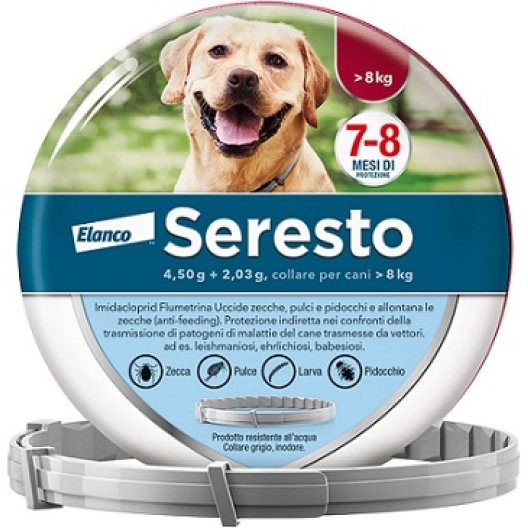Seresto collare antiparassitario per cani sopra 8 Kg - 1 collare