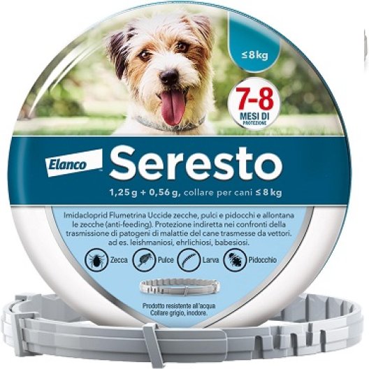Seresto Collare antiparassitario per cani fino a 8 kg - 1 collare