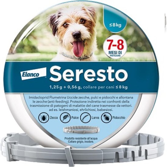 Seresto Collare antiparassitario per cani fino a 8 kg - 1 collare