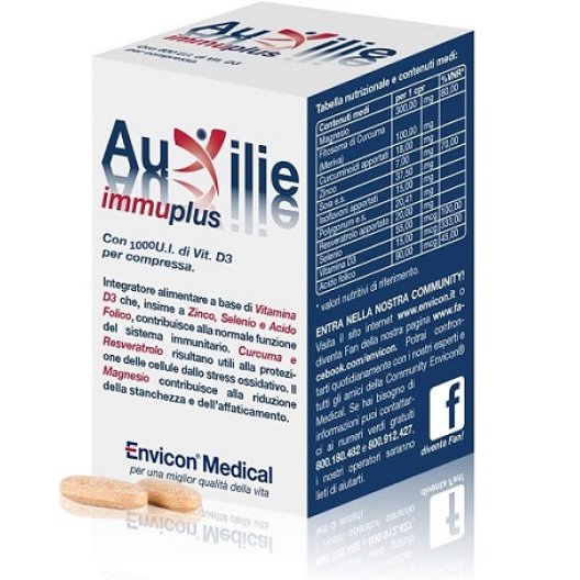 Auxilie immuplus integratore per il sistema immunitario 30 compresse