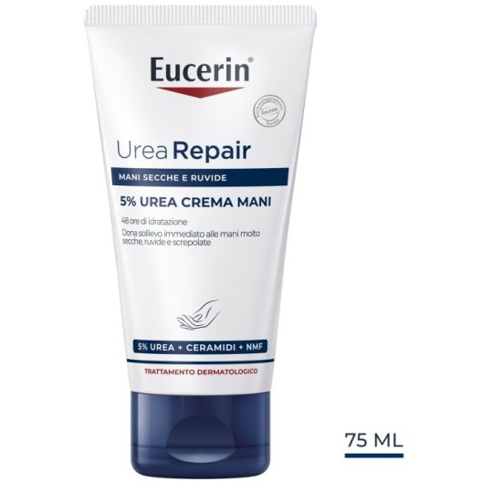 Eucerin UreaRepair Crema Mani 5% Urea 75ml | Pelle Secca e Screpolata