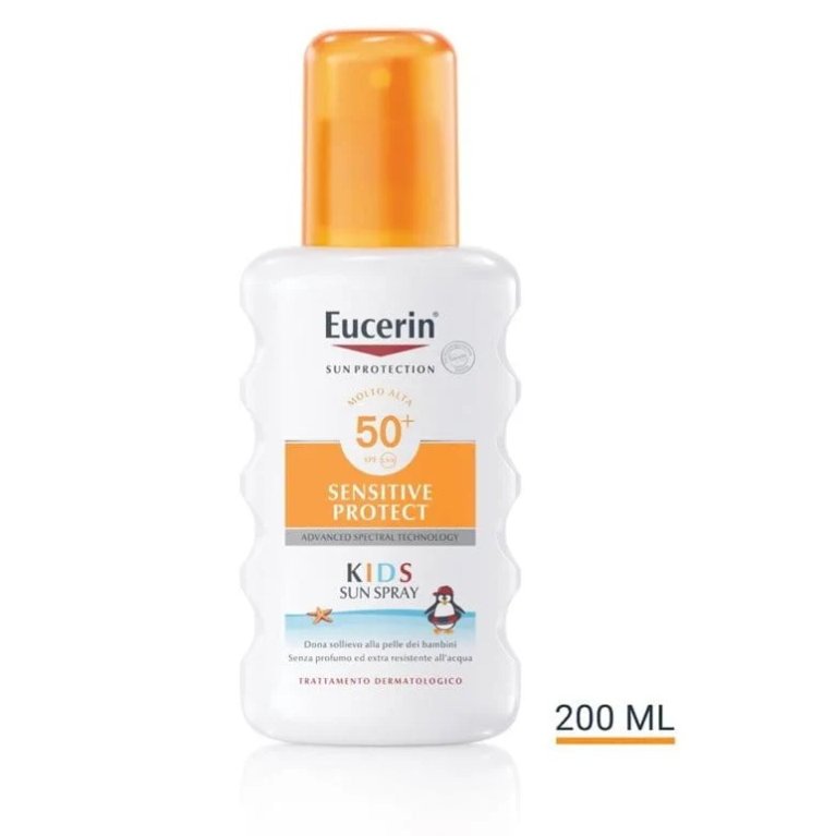 Eucerin Sensitive Protect Kids Sun Spray SPF 50+ 200 ml - Solare Bambini Eucerin Sensitive Protect Kids Sun Spray SPF 50+ 200 ml - Solare Bambini