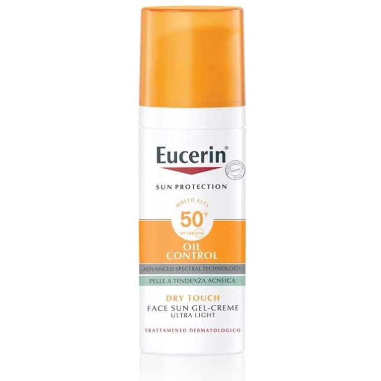 Eucerin Sun Gel-Creme Oil Control Tocco Secco SPF 50+ 50 ml - Solare Viso Pelle Grassa