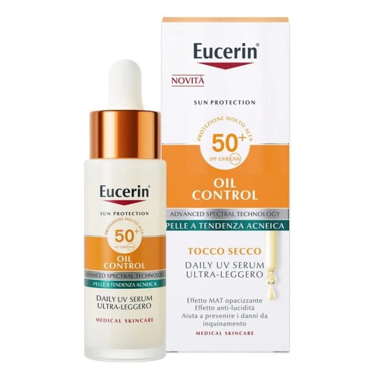 Eucerin Siero Viso Oil control Protezione solare SPF50+