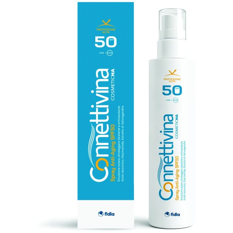 Connettivina Spray Solare Anti-aging SPF50+ - Protezione solare corpo 180 ml Connettivina Spray Solare Anti-aging SPF50+ - Protezione solare corpo 180 ml
