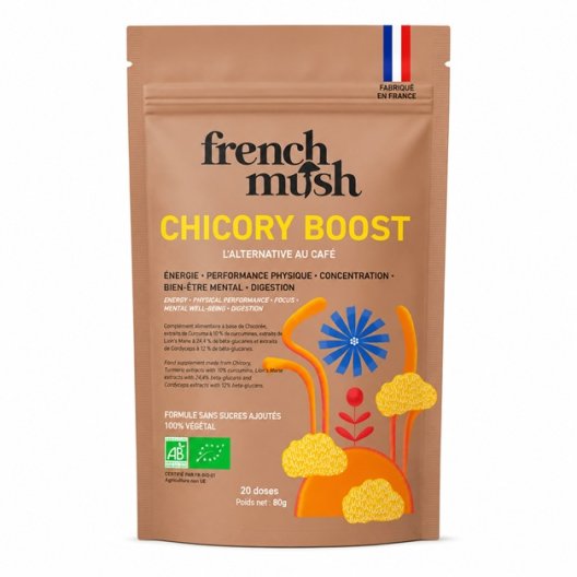 French Mush Chicory Boost - 20 dosi polvere - Bevanda Cicoria e Funghi 100 g French Mush Chicory Boost - 20 dosi polvere - Bevanda Cicoria e Funghi 100 g