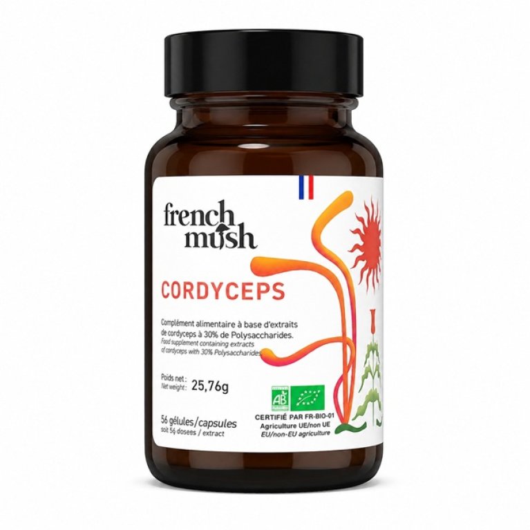 French Mush Cordyceps BIO - 56 Capsule
