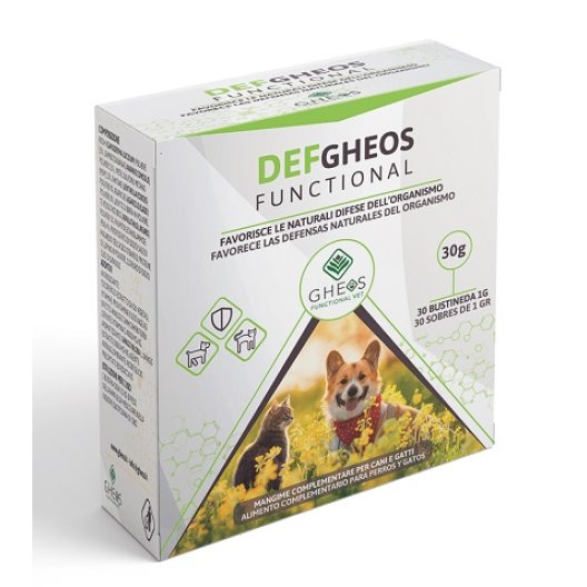 Def Gheos Functional 30 bustine per cani e gatti Def Gheos Functional 30 bustine per cani e gatti