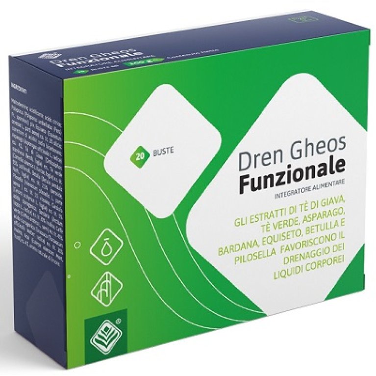Dren Gheos Funzionale - per favorire il drenaggio dei liquidi corporei - 20 bustine