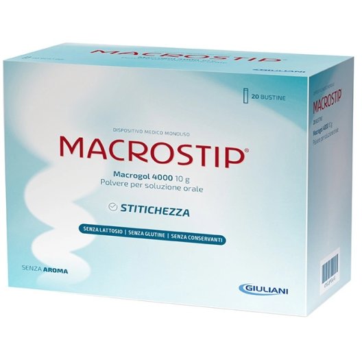 Macrostip Stitichezza - 20 Bustine di Macrogol 4000