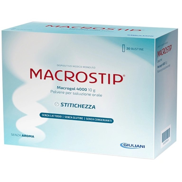 Macrostip Stitichezza - 20 Bustine di Macrogol 4000