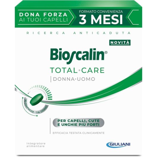 Bioscalin Total Care - 90 compresse uomo-donna - 3 mesi di trattamento