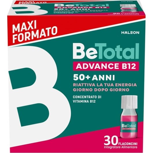 Betotal Advanced B12 flaconcini - integratore di Vitamina B12 oltre i 50 anni - maxi formato 30 flaconcini Betotal Advanced B12 flaconcini - integratore di Vitamina B12 oltre i 50 anni - maxi formato 30 flaconcini