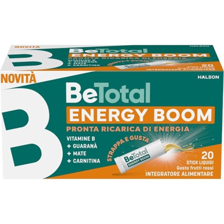 Betotal Energy Boom - 20 Stick - con caffeina e guaranà Betotal Energy Boom - 20 Stick - con caffeina e guaranà