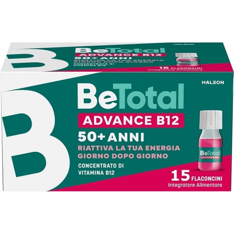 Betotal Advanced B12 flaconcini - integratore di Vitamina B12 oltre i 50 anni - 15 flaconcini