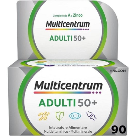 Multicentrum adulti 50+ multivitaminico specifico over 50 - 90 compresse Multicentrum adulti 50+ multivitaminico specifico over 50 - 90 compresse